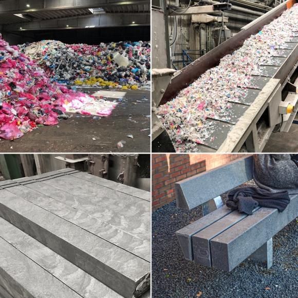 Lava Grey is made of 100% recycled post-consumer waste