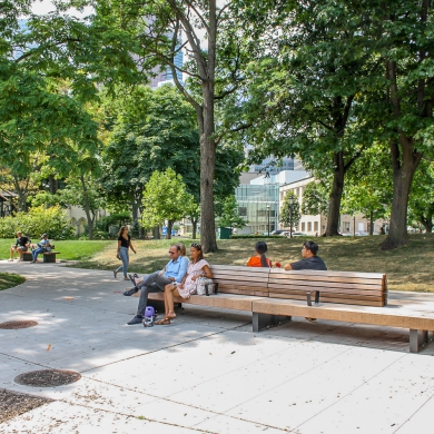 Solid Serif Benches - Toronto, Canada