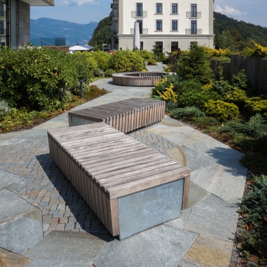 Solid Skirt Block Benches